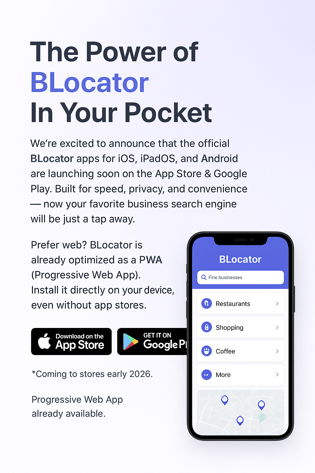 BLocator App Preview