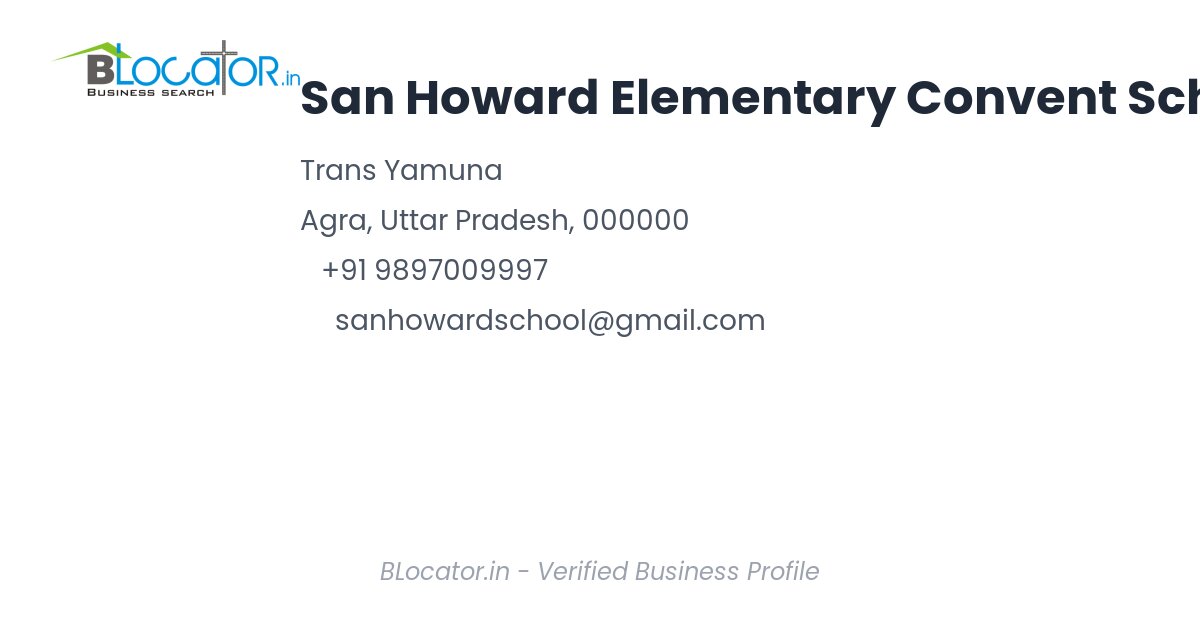 San Howard Elementary Convent School Storefront